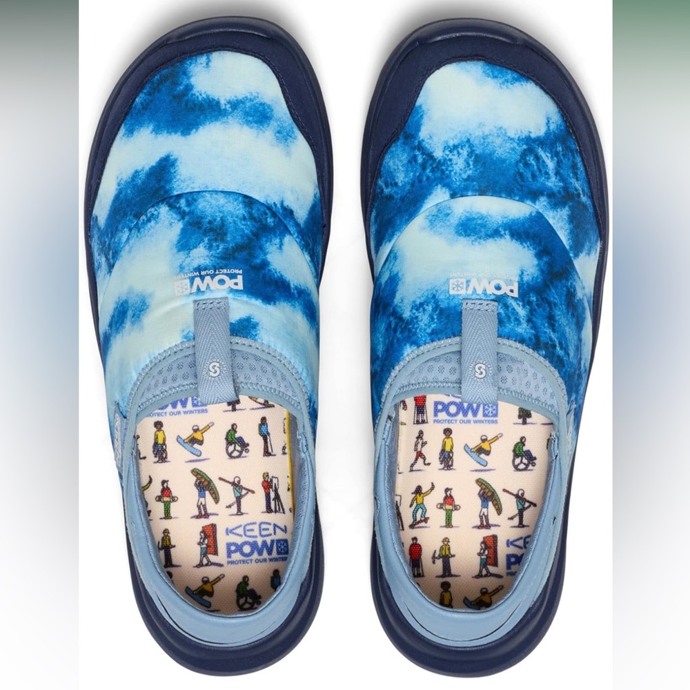 NWOT KEEN Men's Size 10 Whyser Lightweight Crushback Slip on Shoes blue/black - Picture 7 of 11
